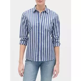 Рубашка с длинными рукавами и принтом