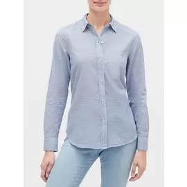 Рубашка с длинными рукавами в полоску