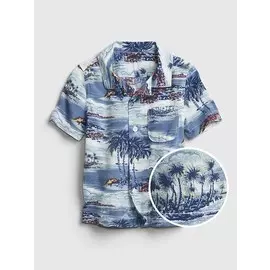 Рубашка с короткими рукавами и принтом