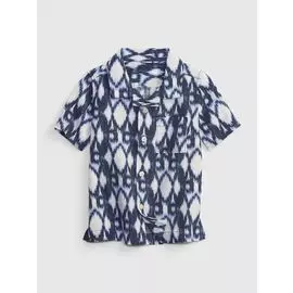 Рубашка с короткими рукавами и принтом