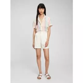 Рубашка с короткими рукавами и принтом