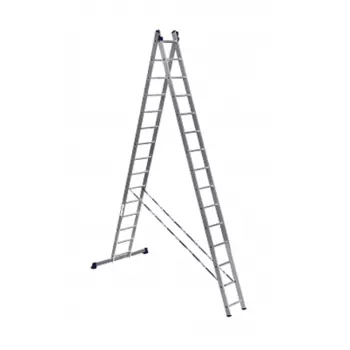 АЛЮМЕТ 6215 Лестница 2-х секционная усиленная универсальная Алюмет 2х15
