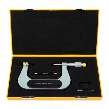 ASIMETO 133-04-0 Микрометр для измерения резьбы со вставками 0,01 мм, 75-100 мм