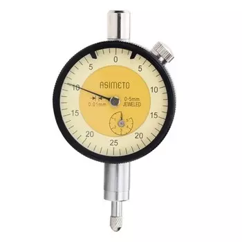 ASIMETO 401-05-2 Индикатор часового типа ИЧ 0-5 мм, 0,01 мм, шкала 0-25-0