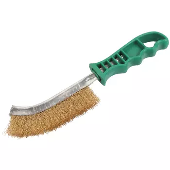 GARWIN PRO 736042-1 Щетка металлическая латунированная с пластиковой ручкой