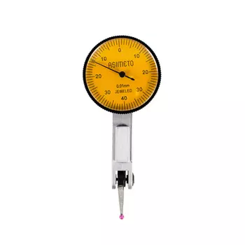 ASIMETO 501-08-7 Индикатор рычажно-зубчатый 0,01 мм, горизонтальный 0,8 мм, 0-40-0, D32 в наборе