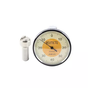 ASIMETO 502-08-4 Индикатор рычажно-зубчатый 0,01 мм, вертикальный 0,8 мм, 0-40-0, D40