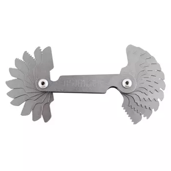 ASIMETO 605-52-0 Набор резьбовых шаблонов для метрической резьбы 60°, шаг 0,4-7 мм из 21 шт.