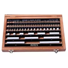 ASIMETO 650-64-0 Набор плоскопараллельных концевых мер DIN EN ISO 3650, 47 предметов, керамика, класс точности 0