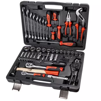 AV Steel AV-011072 Набор инструмента 1/4" и 1/2" 6 гр. 72 пр.