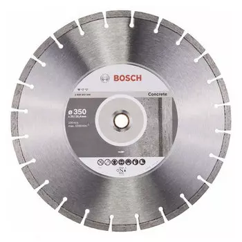 BOSCH 2608602544 Алмазный отрезной круг 350x2.8x20/25,4х10 мм Standard for Concrete
