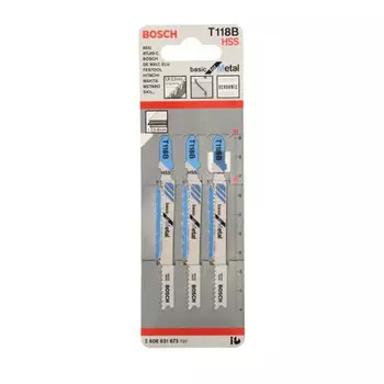 BOSCH 2608631673 Пилка лоб.Bosch T118В HSS 3 шт