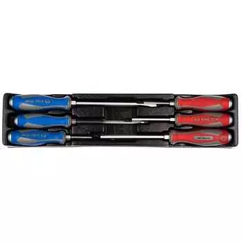 KING TONY 9-30206MR Отвёртка набор ударная в ложементе 6 предметов