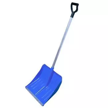 Delta D40501 Лопата снеговая 430*420 мм, поликарбонат, черенок - алюминий 1 м