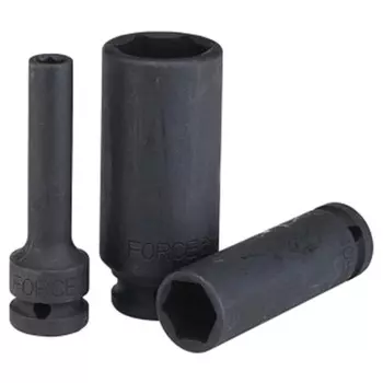 Force 4458519TH 1/2" Головка ударная тонкостенная 6-гр. L=85 мм 19 мм
