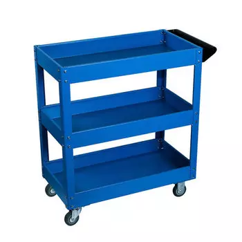 GARWIN INDUSTRIAL 001060-5015 Тележка с тремя открытыми полками, синяя