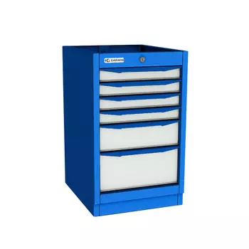GARWIN INDUSTRIAL 004113-5005-7035 Тумба для верстака 6 ящиков сине-серая RAL5005/7035