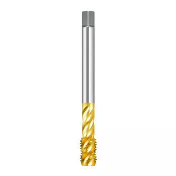 GARWIN INDUSTRIAL 123055-M14 Метчик машинный М14x2 для глухих отверстий, HSS-E, DIN 376, 6H, форма C, TiN, тип N