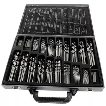 GARWIN INDUSTRIAL GM-BS155 Набор сверл 1.0-10.5, шаг 0.5, HSS-G, DIN338, 155 предметов