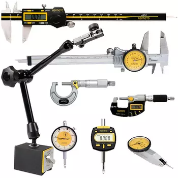 ASIMETO 960-14-0B Набор измерительного инструмента в пластиковом кейсе 8 предметов