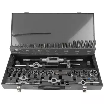 GARWIN INDUSTRIAL GM-TCS55 Набор метчиков и плашек М3 - 20, HSS, DIN352, 55 предметов