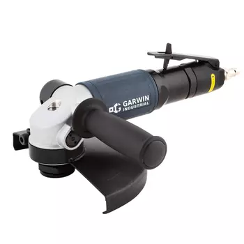 GARWIN INDUSTRIAL 803017-18-10 Пневматическая углошлифовальная машинка c рычажным включателем, 180 мм, 7600 об/мин., 1,8 л.с., промышленная