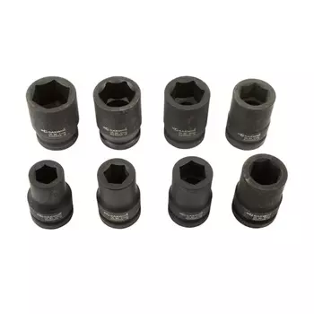 GARWIN PRO 626556-8 Набор ударных головок 1", 80 мм, 8 пр. 22-41 мм