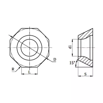 GESAC 202014-GA4225 Пластина фрезерная ODKT060508-GH сплав GA4225 для серии MFA143