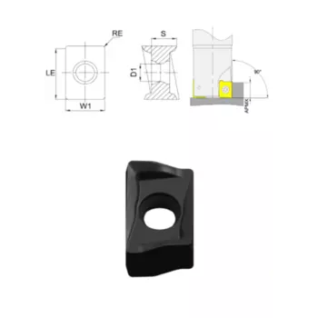 GESAC 204190-GS4130 Пластина фрезерная ANKX160708R-GL сплав GS4130