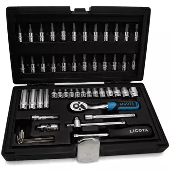 Licota ALK-8003F Набор торцевых головок 1/4" 6гр. 54пр.