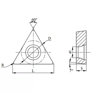 GESAC 245706-GP1225 Пластина токарная TCMT16T304-GP сплав GP1225