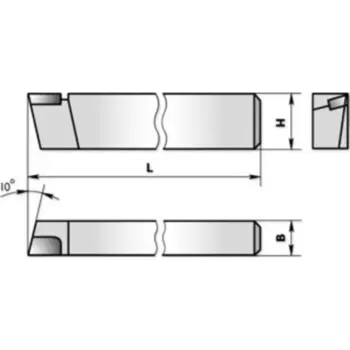 ХИЗ 171005-Т15К6 Резец проходной упорный прямой 20х12х120 Т15К6