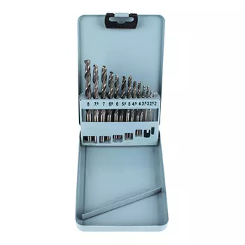 JSD Tools 100602-НС40А Набор сверл по металлу НС40А от 2 до 8 шаг 0,5 мм