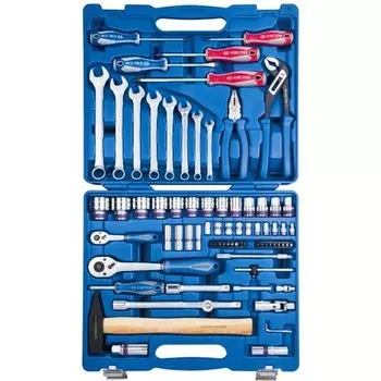 KING TONY 7577MR Набор инструментов универсальный, 77 предметов