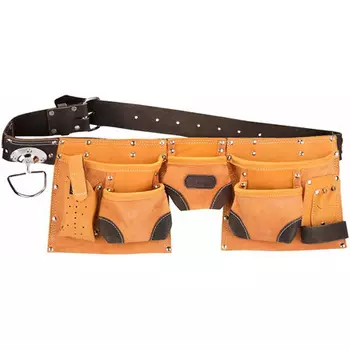 KRAFTOOL 1-38520 Пояс KRAFTOOL для инструментов, натуральная кожа, 9 карманов