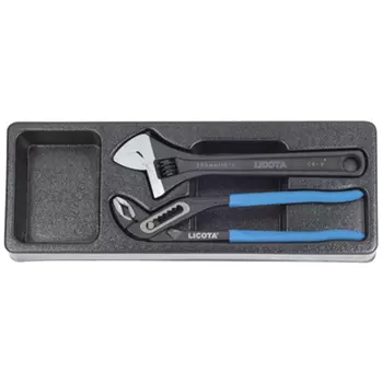 Licota ACK-384012 Набор переставные клещи и разводной ключ в ложементе