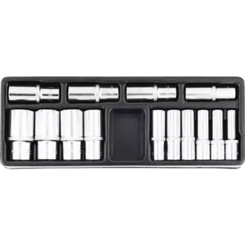 Licota ACK-384027 Набор торцевых головок глубоких 1/2" 14 пр. в ложементе 10 - 32 мм