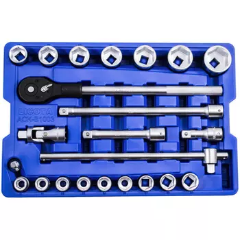 Licota ACK-B1003 Набор торцевых головок 3/4" 19 - 50 мм, 23 пр., в ложементе