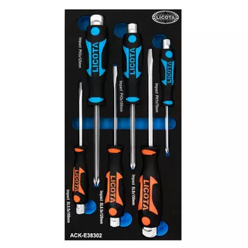 Licota ACK-E38302 Набор отверток цельнометаллических 6 пр. EVA
