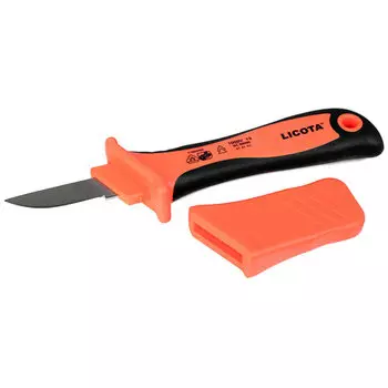 Licota AKD-V002 Нож электрика для снятия изоляции VDE 1000В, с прямым лезвием