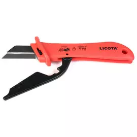 Licota AKD-V009 Нож электрика для снятия изоляции VDE 1000В, с откидной защитой