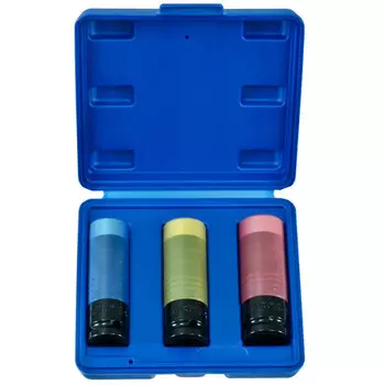 Licota ANSK01 Набор ударных головок тонкостенных особо прочных, 17, 19, 21 мм в кейсе