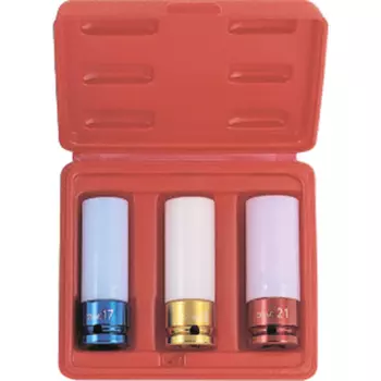 Licota ASA-10001 Набор ударных головок для литых дисков 17, 19, 21 мм в кейсе