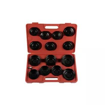 Licota ATA-0291 Набор чашек для съема масляных фильтров, 15 предметов