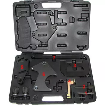 Licota ATA-5306 Набор фиксаторов для обслуживания двигателей Renault 1.4, 1.6, 1.8, 2.0 16V