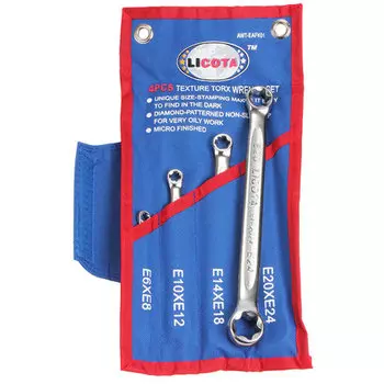 Licota AWT-EAFK01 Набор ключей E-профиль текстурных 4пр.