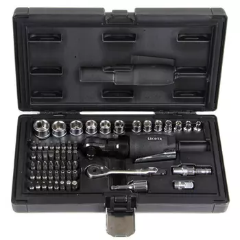 Licota PAR-03017NK Пневмотрещотка 2в1 3/8" 34 Нм (3,5 кГм), в наборе, 59пр.