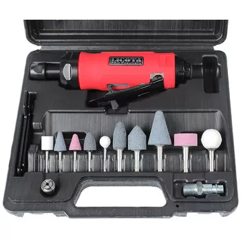 Licota PAG-10039K Бормашина пневматическая 22000 об/мин в наборе 16 пр.