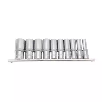 Licota TBS-23004 Набор глубоких торцевых головок 3/8" 12 гр. 5/16"-13/16" 9пр. на линейке