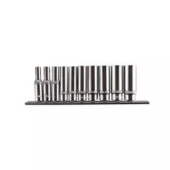 Licota TBS-23101 Набор глубоких торцевых головок 1/4" 6 гр. 5-14 мм 10пр. на линейке